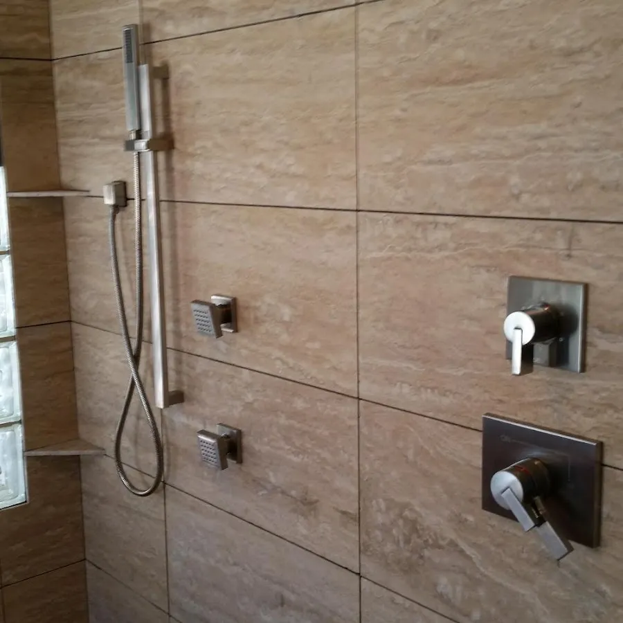 Shower fixture installation for Water Heater Replacement in Dunbar
